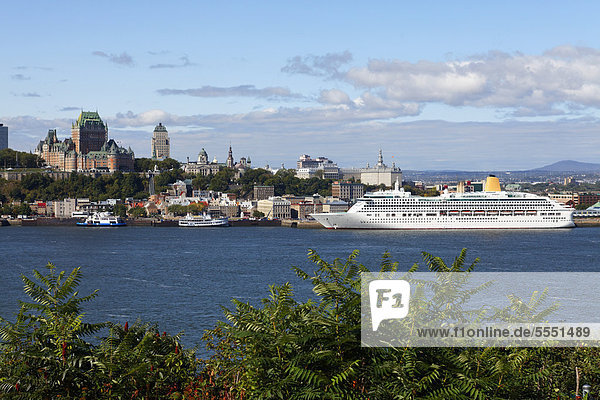 Großstadt Fluss UNESCO-Welterbe Kanada Lawrence alt Quebec