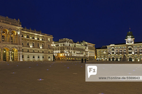 Town hall  Piazza dell'Unita Italia  Trieste  Italy  Europe