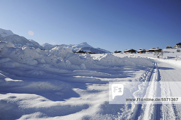 Winterlandschaft bei Kitzbühel  Österreich  Europa