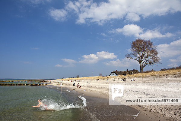 Beach  Ahrenshoop  Baltic Sea  North Western Pomerania  Germany  Europe