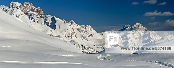 Trentino Südtirol Berg Winter Italien