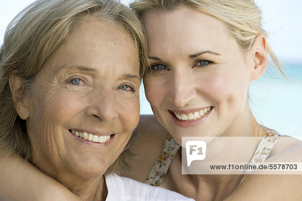 Mother with adult daughter  portrait