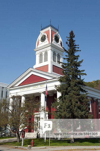 Recht  Historisches Gerichtsgebäude  Gericht  Montpelier  Vermont  Neuengland  USA  Nordamerika  Amerika