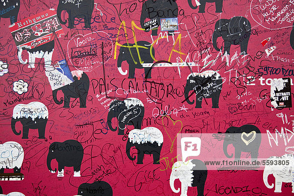 Frankreich  Paris  Graffiti an der Wand