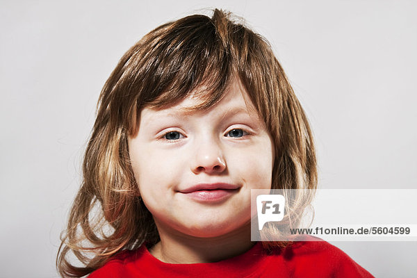 Lächelndes 4jähriges Mädchen  Portrait