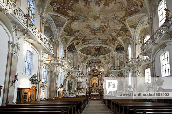 Wallfahrtskirche Birnau  Barock  bei Uhldingen am Bodensee  Baden-Württemberg  Deutschland  Europa