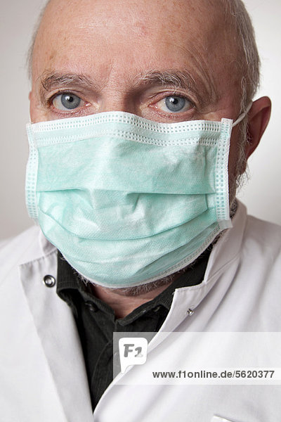 Arzt Gesundheitspflege Mantel weiß Kleidung Maske