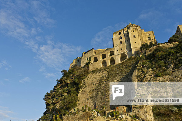 Castello Aragonese in Ischia Ponte  Ischia  Golf von Neapel  Kampanien  Italien  Europa
