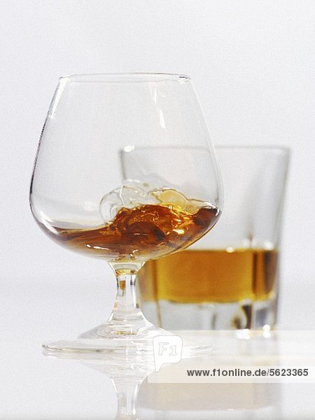 Cognac im Schwenker  Whiskeyglas