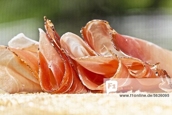 Slices of ham (close-up)