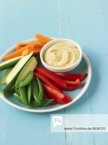 Crudite mit Hummus
