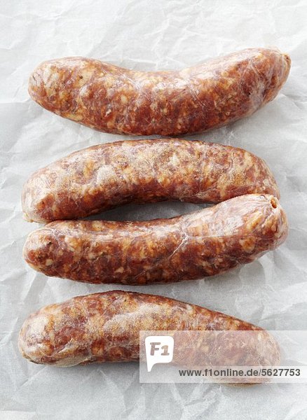 Raw sausages (Bratwurst)