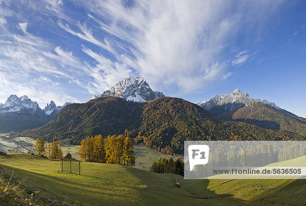 Punta dei Tre Scarperi oder Dreischusterspitze  Sexten  Südtirol  Italien  Europa