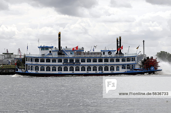 MS Louisiana Star  built in 1999  56m  for up to 500 passengers  harbour cruise  special trip  Hanseatic City of Hamburg  Germany  Europe
