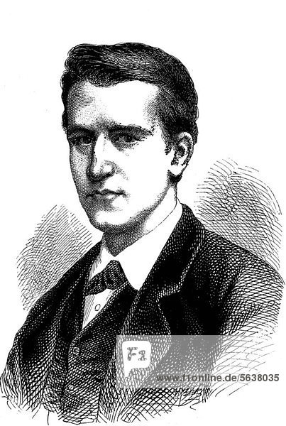 Thomas Alva Edison  1847 - 1931  an US-American inventor and entrepreneur  historic wood engraving  about 1888