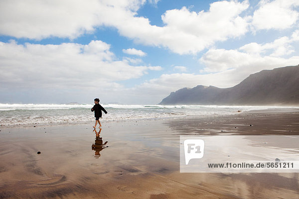 Strand Junge - Person rennen