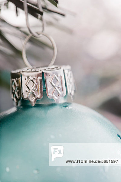 Close up of Weihnachtskugel