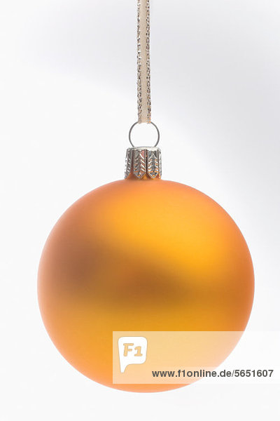 Gelbe Weihnachtskugel