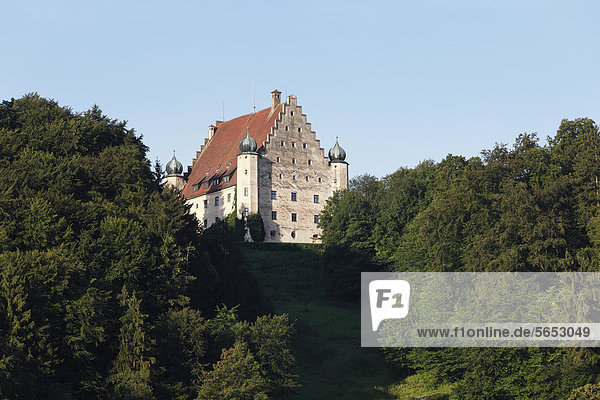 Deutschland  Bayern  Niederbayern  Blick auf Schloss Eggersberg
