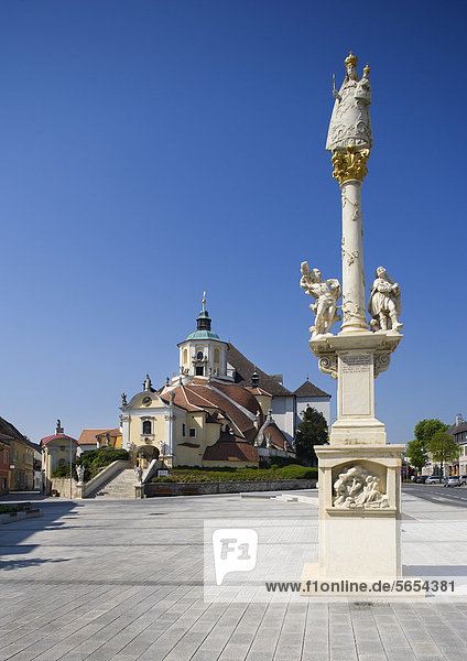 Austria  Burgenland  Eisenstadt  View of pilgrimage church