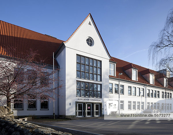 Aldegrever-Gymnasium  Soest  Nordrhein-Westfalen  Deutschland  Europa  ÖffentlicherGrund