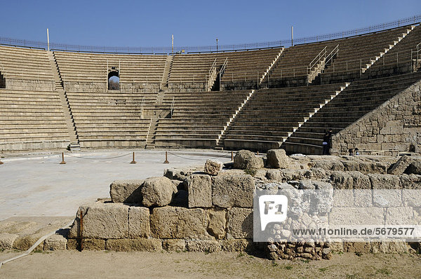 Römisches Theater von Caesarea  Israel  Naher Osten