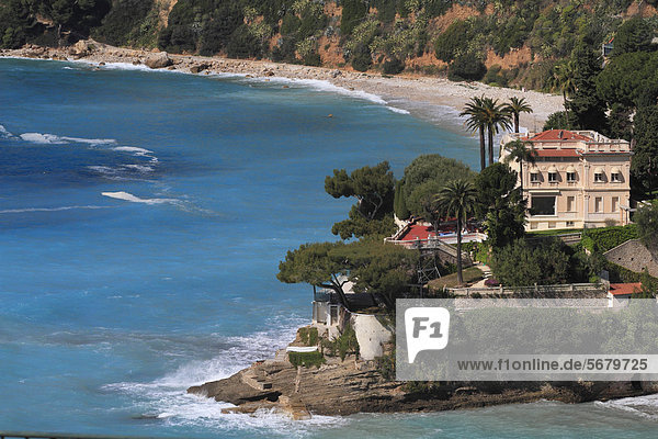 Frankreich Europa Strand Reichtum Mittelmeer Villa