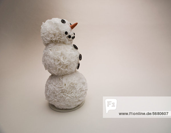 Christmas snowman decoration  studio shot