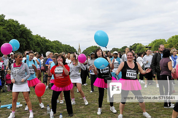 Games and preparations  Adidas Women's 5k Challenge  Hyde Park  London  England  United Kingdom  Europe