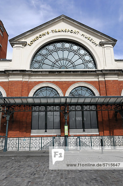 Eingangsbereich  London's Transport Museum  London  England  Großbritannien  Europa