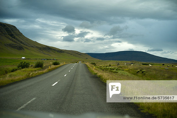 Road through countryside,  Iceland