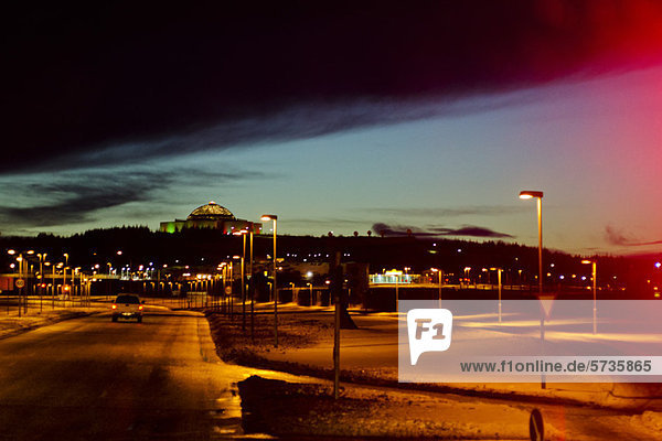 Dämmerung bei Reykjavik Island