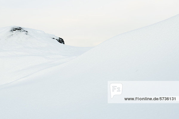 Schneebedeckter Hang