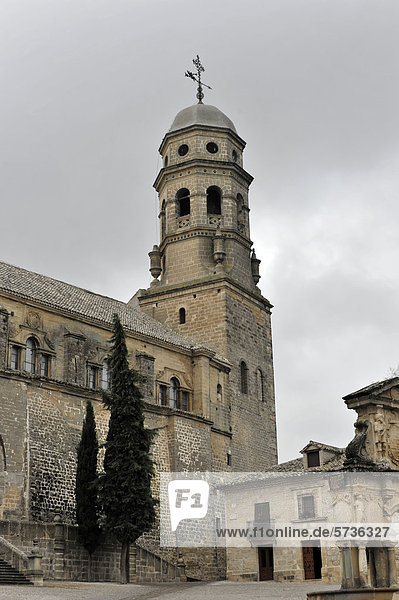 Kathedrale  16. Jahrhundert  Santa Maria Platz  Baeza  Jaen Provinz  Andalusien  Spanien  Europa