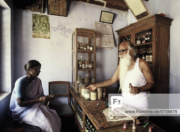 India  Kerala  Aleppey  Ayurvedig pharmacy                                                                                                                                                          
