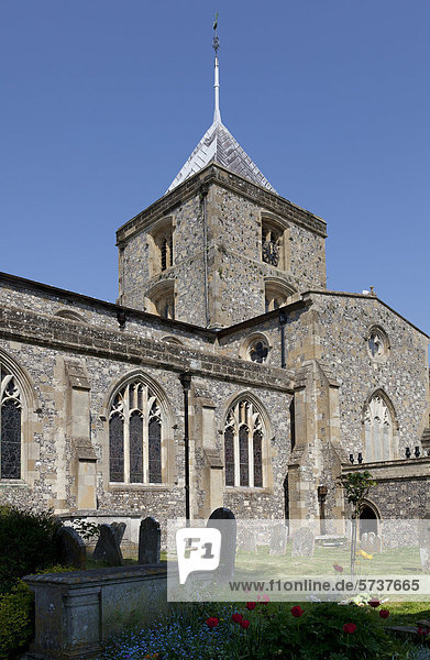Parish and Priory Church of Saint Nicholas  Arundel  West Sussex  England  United Kingdom  Europe