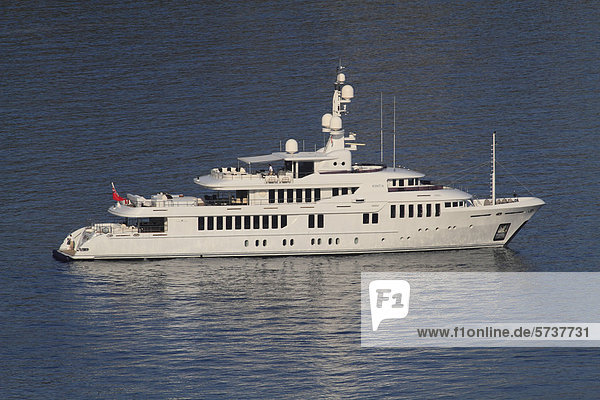Motor yacht Kinta  built by shipyard Proteksan Turquoise Yachts in 2008  length 53.2 metres  on the CÙte d'Azur  France  Mediterranean  Europe
