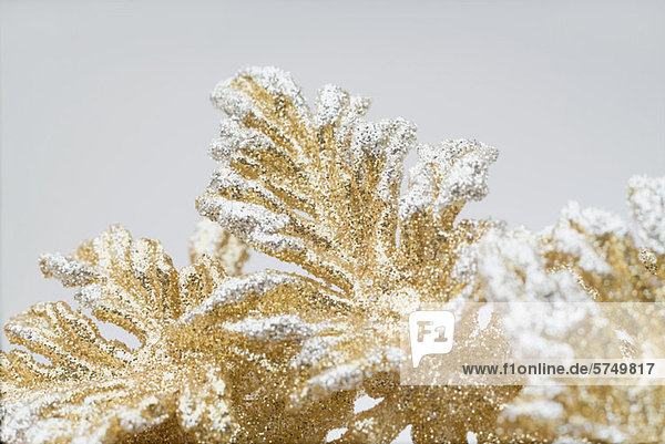 Gold christmas decorations