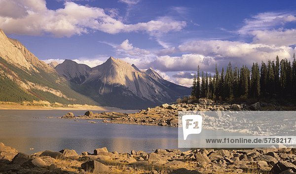 Medicine Lake  Jasper Nationalpark  Alberta  Kanada.