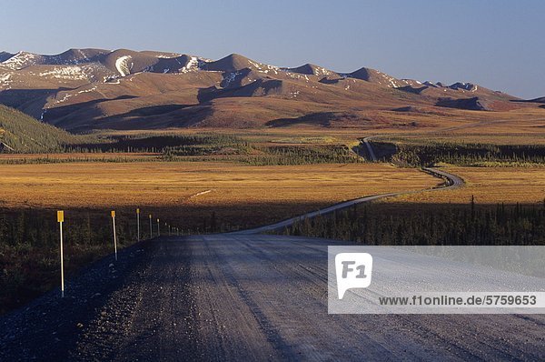 Richardson Mountains along Dempster highway Yukon Territory Canada.