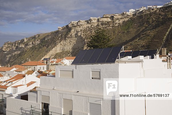 Dach Europa Energie energiegeladen Gebäude installieren Sonnenenergie Portugal