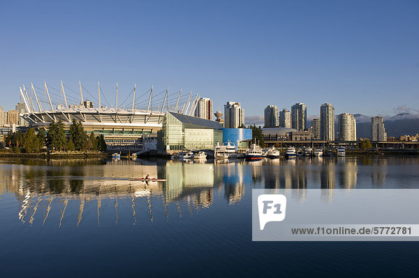 Stadtplatz Stadion British Columbia Kanada False Creek Platz Vancouver
