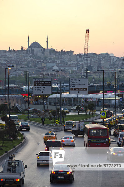 Ortsteil Istanbul Straßenverkehr Türkei