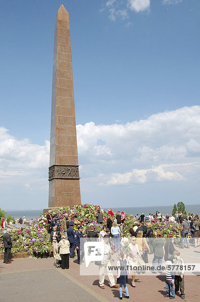 Denkmal des namenlosen Seemanns  Odessa  Ukraine  Osteuropa