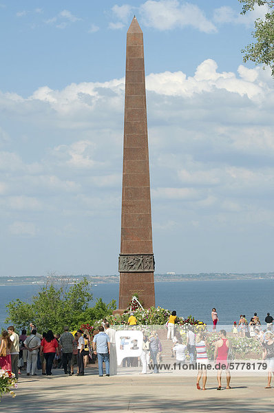 Denkmal des unbekannten Matrosen  Odessa  Ukraine  Osteuropa