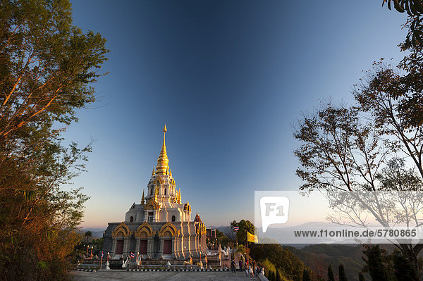 Phra Boromathat Chedi oder Pagode,  Santikhiri oder Mae Salong,  Chiang Rai Provinz,  Nordthailand,  Thailand,  Asien