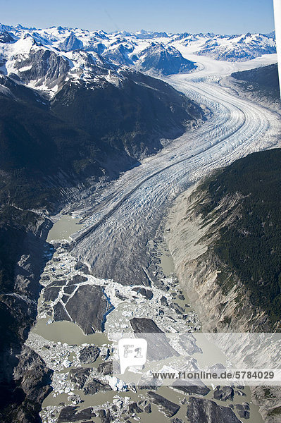 Luftaufnahmen über der Coast Mountains von British Columbia Kanada