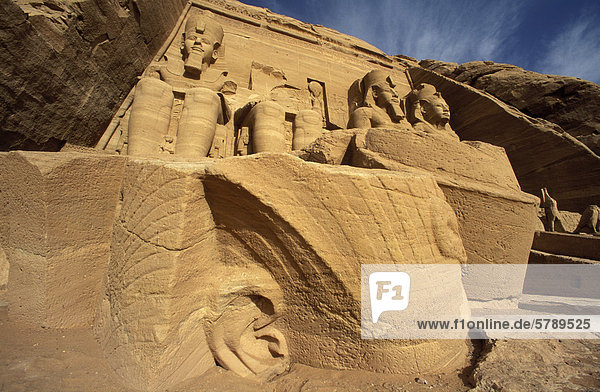 Temple of Ramses II  Abu Simbel  Aswan  Egypt