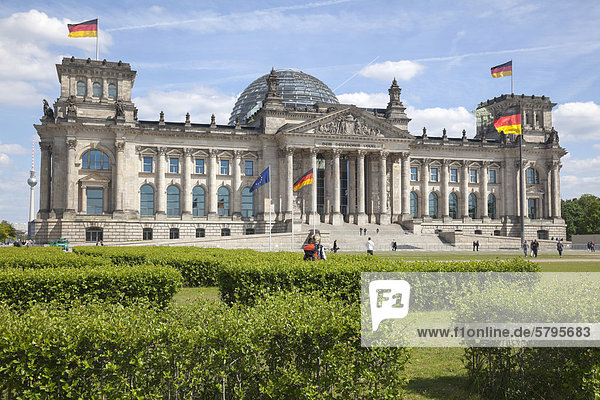 Reichstagsgebäude  Berlin  Deutschland  Europa