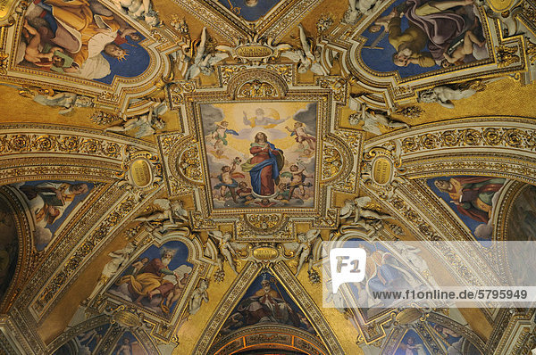 Deckengestaltung  Basilika Santa Maria Maggiore  Rom  Italien  Europa